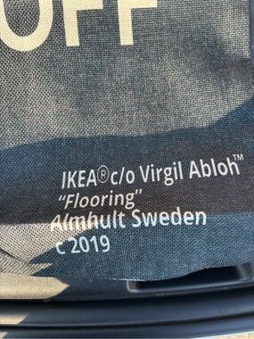 Off-White Black & cream Graphic Pillow Cover
Virgil IKEA collab